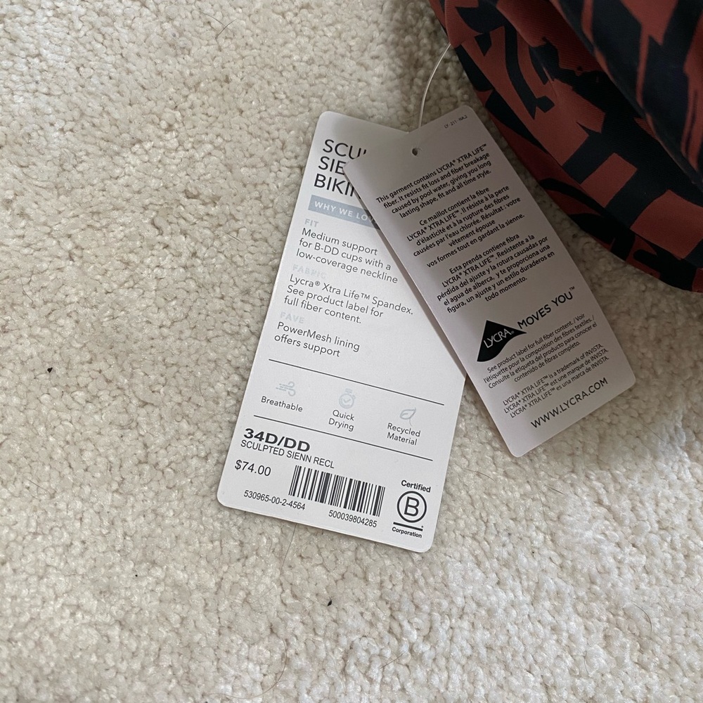 NWT Athleta Sculpted Sienna Halter Bikini Top - Picture 7 of 9